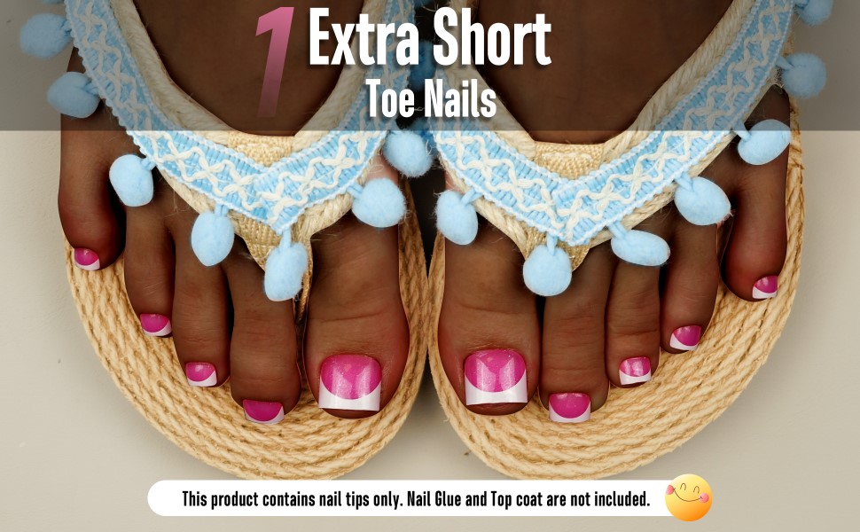 Extra short toe nails