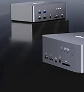 AV Access iDock D23 8K KVM Switch Docking Station for 2 Computers PCs & 3 Monitors, DisplayPort 2...