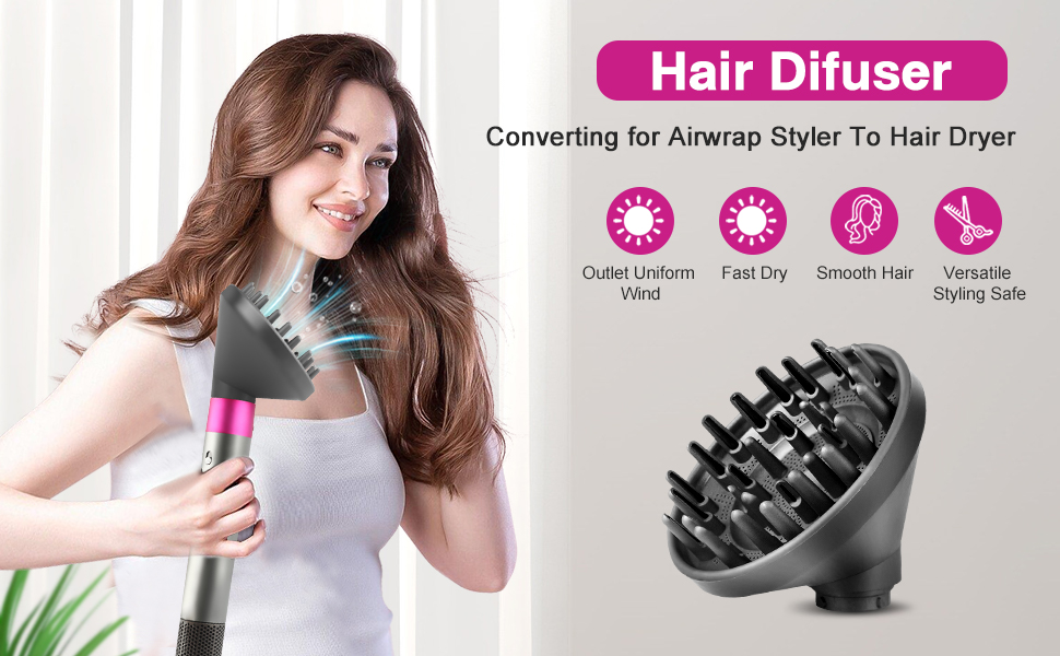 Portable Hair Diffuser Attachment for Dyson for Airwrap HS05 HS03 HS01