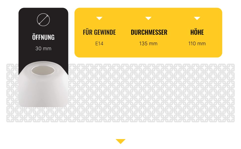 Replacement Glass Lampshade White Hole Size 30 mm Amazon.co.uk Lighting