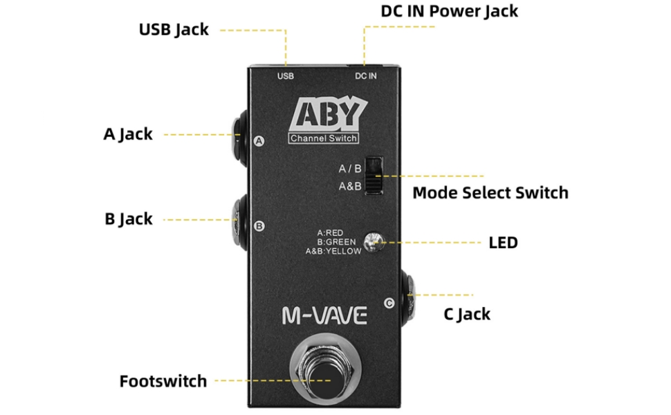 A/B Breaker スイッチボックスペダル Amazon.com: A/B Switch Guitar Pedal - Sunydog ABY Box Line