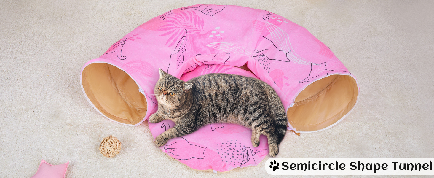 Cat Tunnel Bed, Cat Tunnels Cat Toys for Indoor Cats S