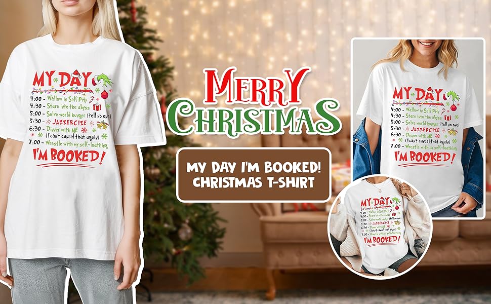 My Day I'm Booked Tshirt banner 2