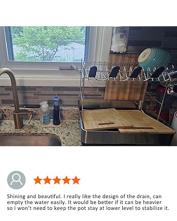 Ewaiira Stainless Steel Dish Racks for Kitchen Counter