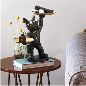 dog statue home decor,animal figurines home decor,bulldog statue
