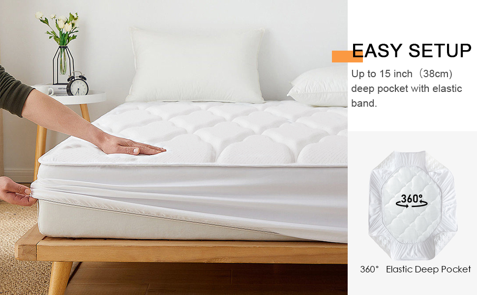 Frideko 1 Inch Memory Foam Mattress Topper Double Bed, Cooling Gel