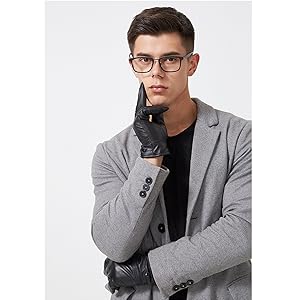 men leather gloves