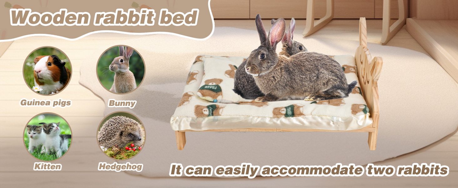 Suitable for two rabbits