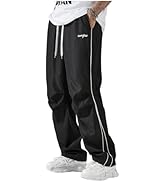 QJQ Men's Y2K Baggy Sweatpants Parachute Pants Wide Leg Vintage Track Pants Casual Streetwear