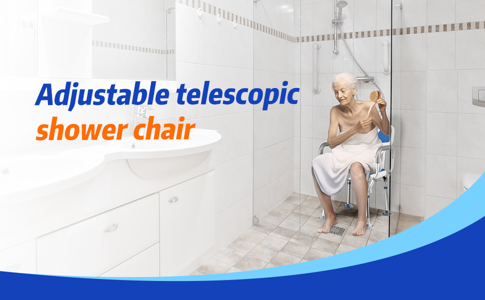 Disabled Shower Chair,Shower Chair with Arms,Removable nonSlip Design