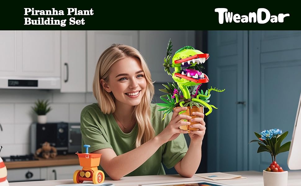 Amazon.com: Tweandar Audrey 2 Piranha Plant Building Block Set