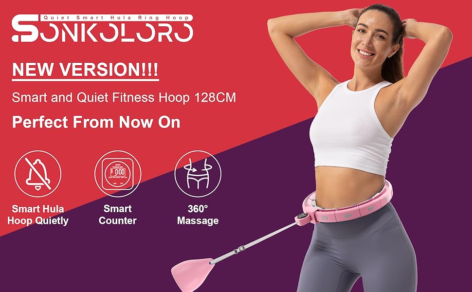 Smart weighted Hula Ring Hoops for Adults