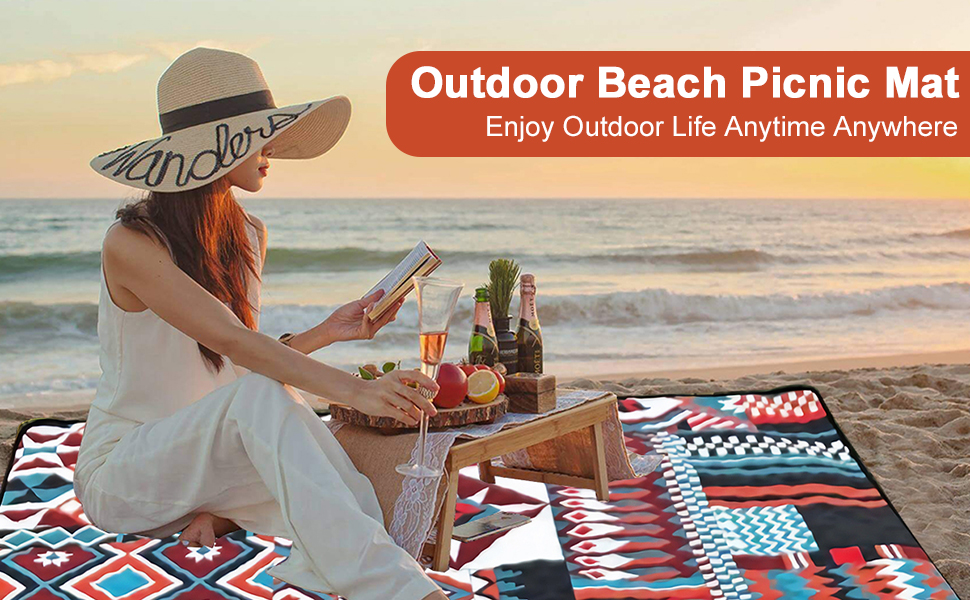 Extra Large Picnic Outdoor Blankets Waterproof Fordable Camping Mat