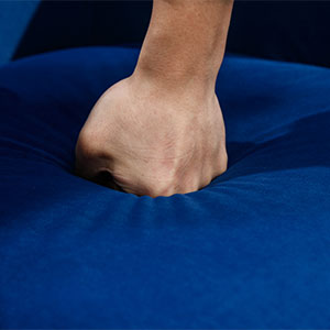 boucle swivel chair
