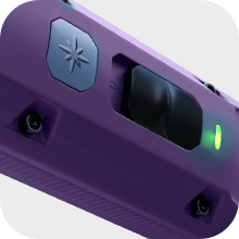 the purple wireless charging device is a powerful device that can be used to connect to other devices.