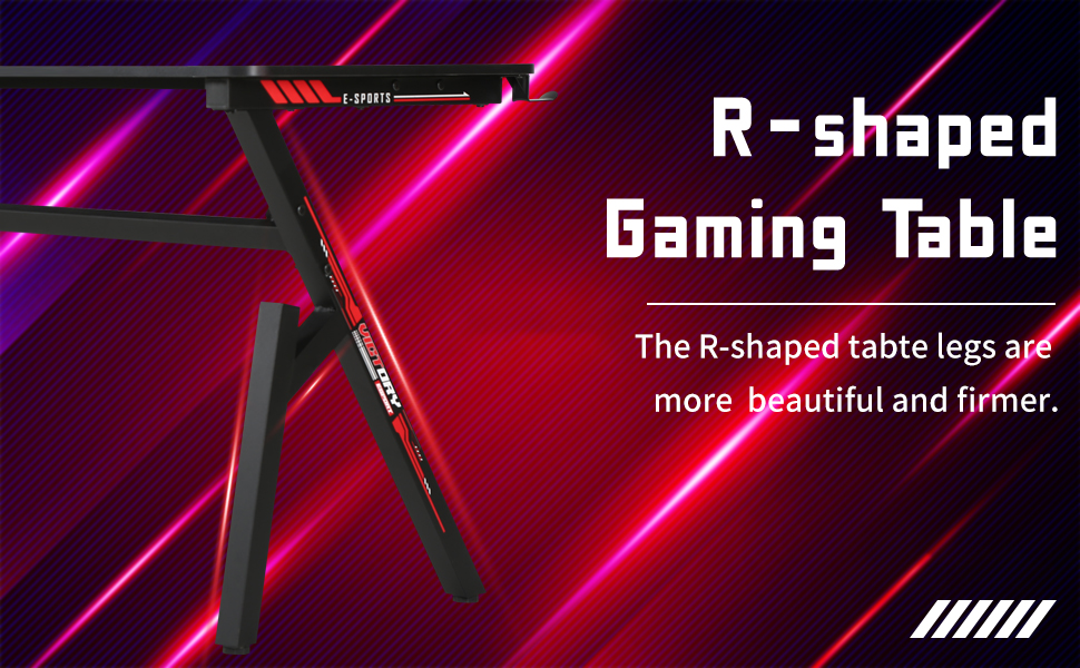 BLKMTY 47" Gaming Desk Computer Desk Home Office Desk Gamer