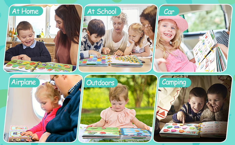 VEOJOY Montessori Toys Busy Book for Toddlers 35, 32