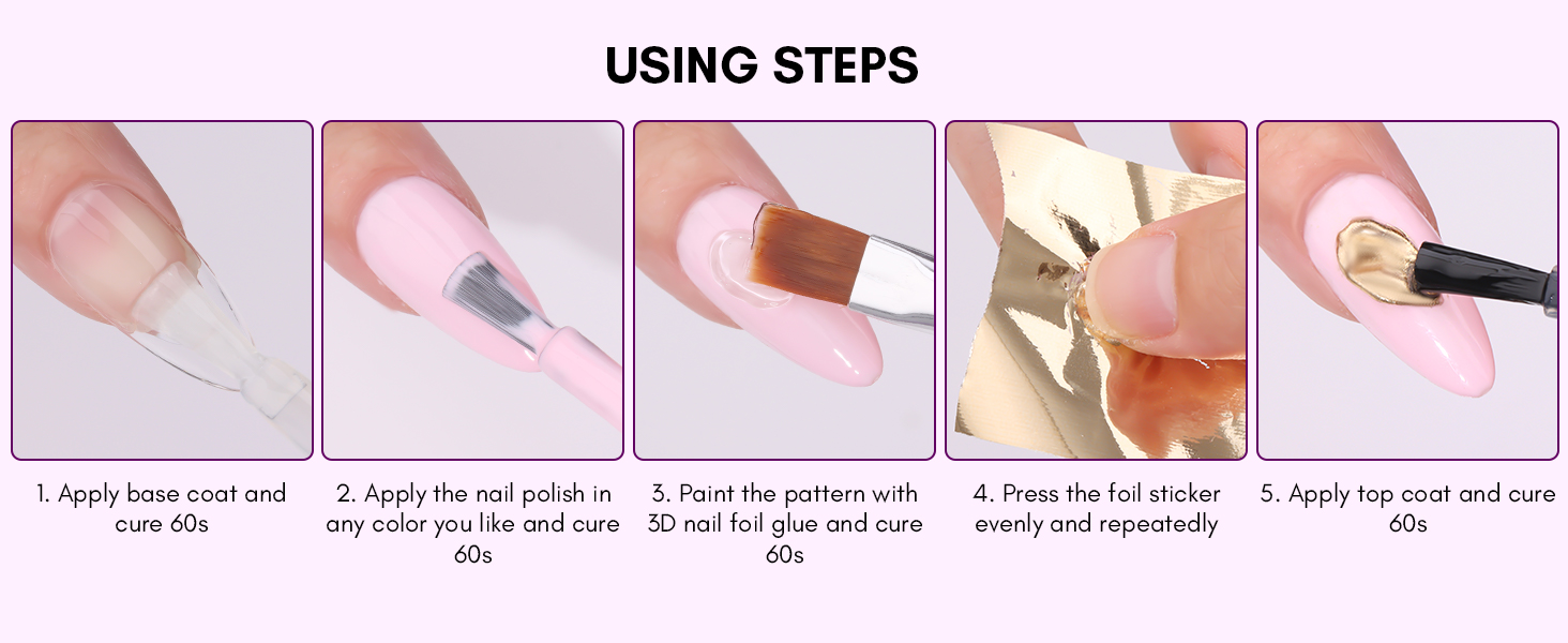 nail foil gel