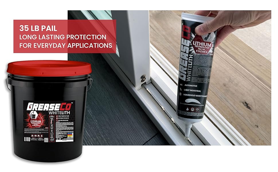 White Lithium Grease Garage Door Lubricant Automotive