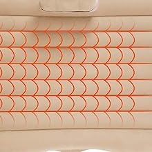 Car Accessories Car Travel Inflatable Black Color Car Bed Mattress , SPN-RECPP