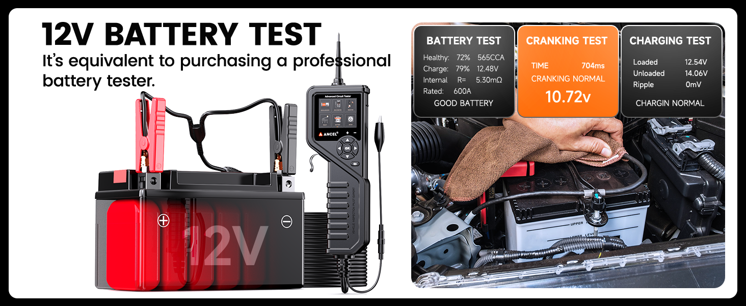 ANCEL PB600 12V Battery Test