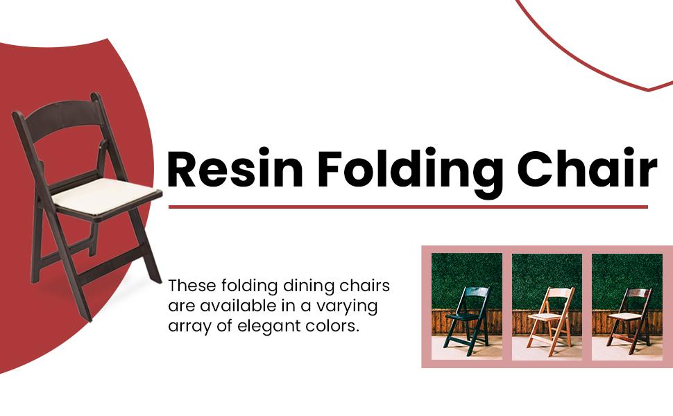 EventStable Titan PRO Resin Folding Chair Dark Brown