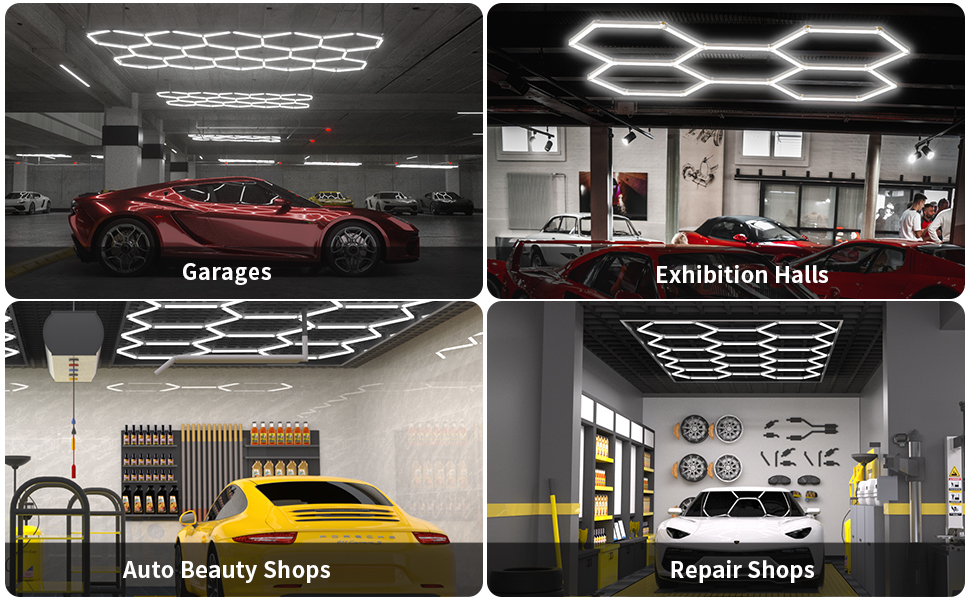 LPHIANX Hexagon LED Garage Light