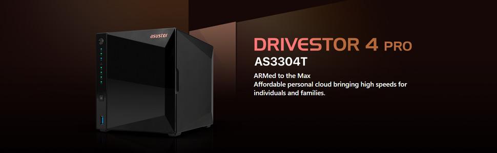 Amazon.com: Asustor Drivestor 4 Pro AS3304T - 4 Bay NAS, 1.4
