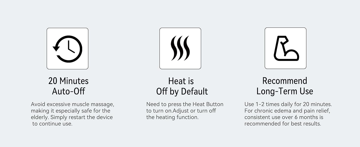 leg massager with heat and compression