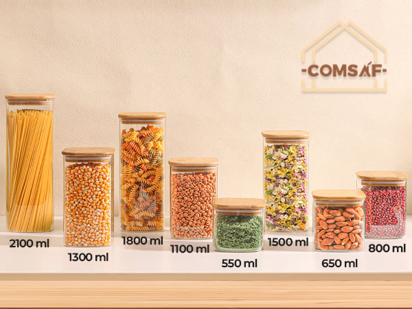 Amazon｜ComSaf キャニスター コーヒー 1500ml ガラス