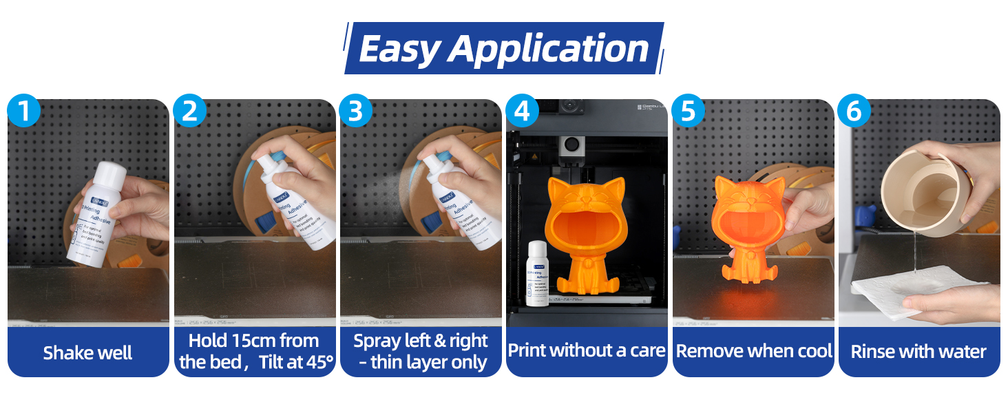 LANDU 3D Printing Adhesive, 3D Printer Build Plate Bed Adhesive Glue Reduces Warping for ABS, ASA, PLA, and PETG Filament Suitable for Various 3D Printing Beds, 3D Glue for 3D Printing - 150ml 13 3d bed adhesive