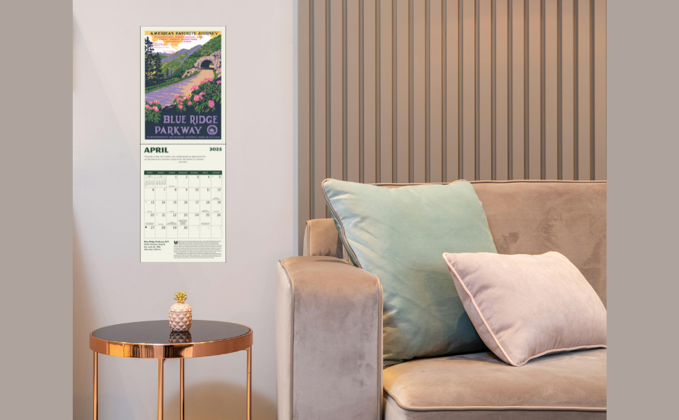 National Parks GRID WPA Wall Calendar 2025, Monthly January