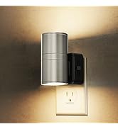 L LOHAS LED Night Light, Night Lights Plug into Wall,[1 Pack] Metal-Shade Night Lights for Adults...