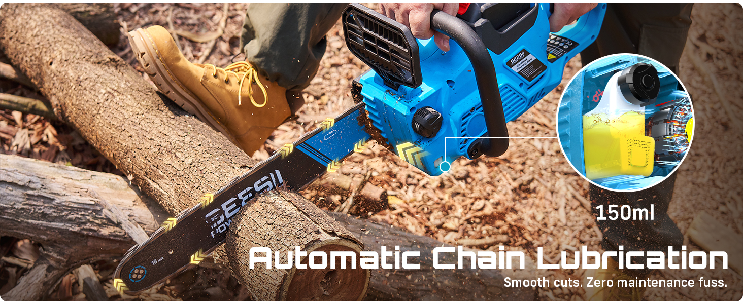 chainsaw with auto oiler