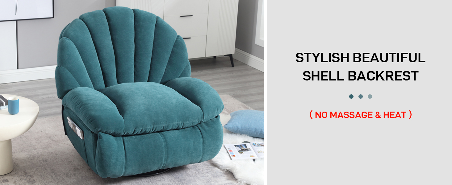 recliner 9072 green teal