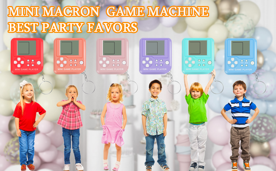 Video Game Birthday Party Favors Keychains for Kids