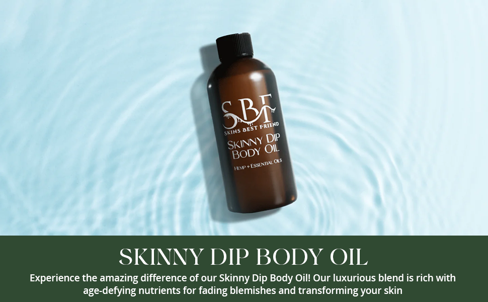 Skinny Dip Body Oil is a luxurious blend of nutient rich oils.