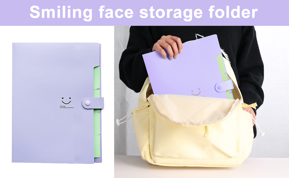 Expanding File Folder Wallet A4 Document Organiser with 5 Pockets and