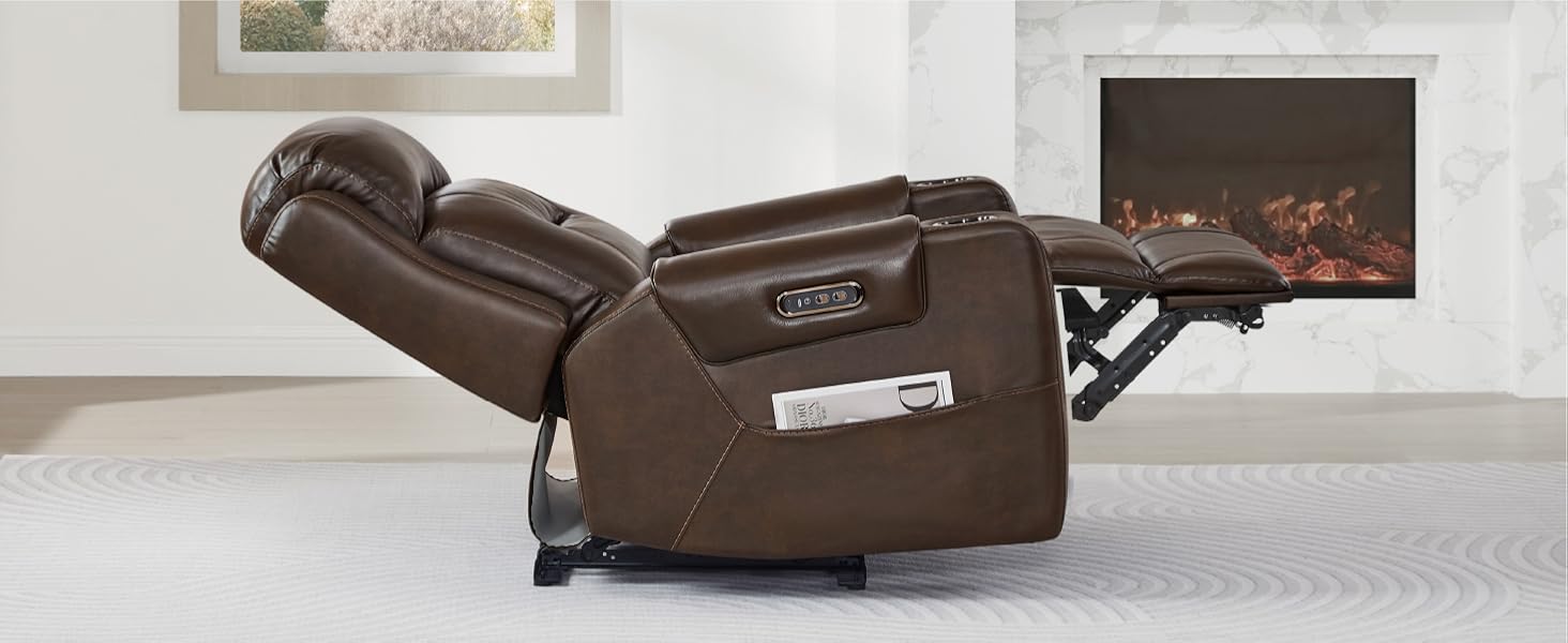 Power Recliner with Adjustable Headrest