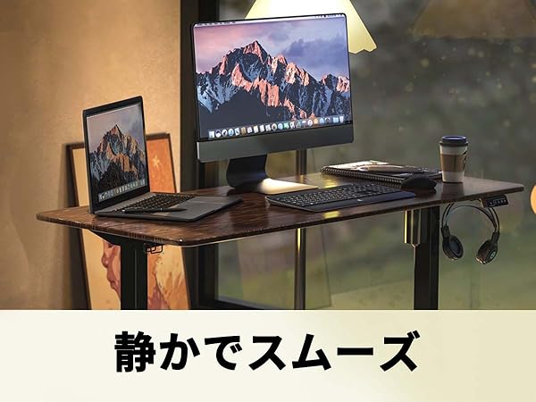 Amazon | ERGOMAKER昇降デスク 110*60CM電動昇降デスク 高さ調節デスク