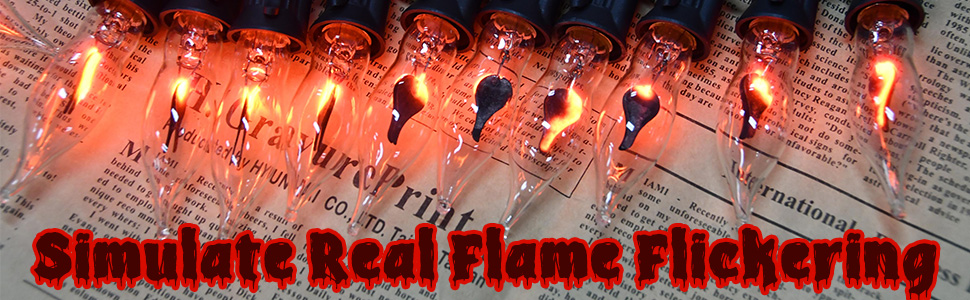 Halloween flame lights