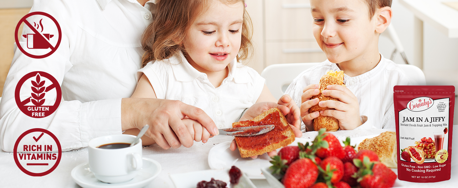 Cornaby's Jam in a Jiffy Instant Fresh or Freezer, No