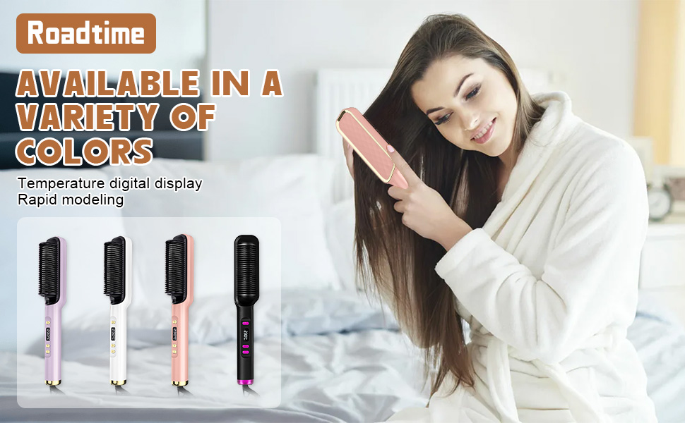 Hair Straighteners, Fast Heating Ionic Hair Straightener Brush, 80230