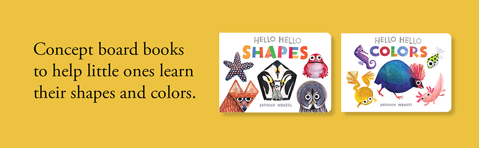 Concept board books to help little ones learn their shapes and colors