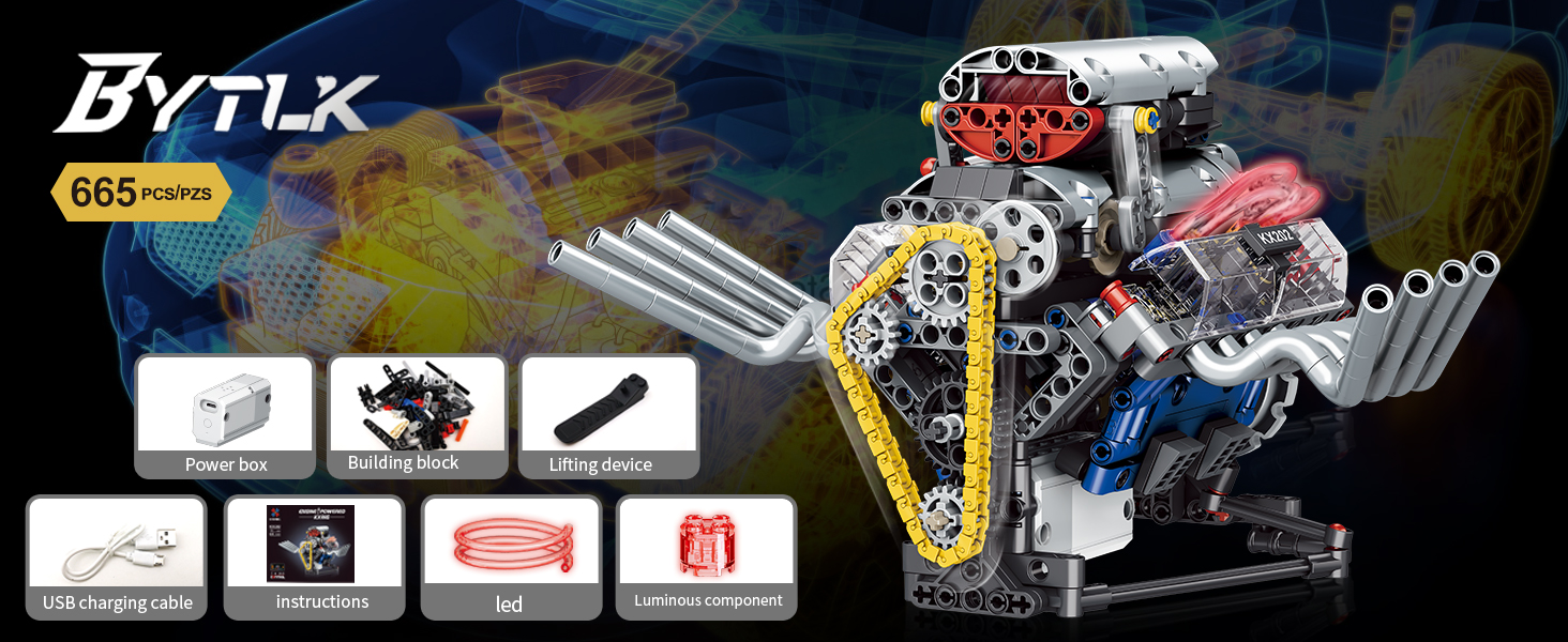 V8 Engine Block Set