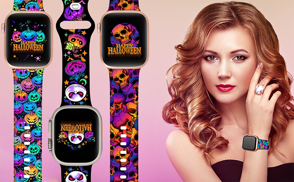 Halloween apple watch band 38mm Holiday  apple watch band 41mm