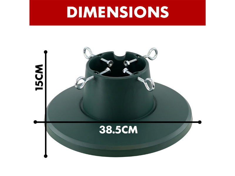 GEEZY Christmas Tree Stand for Live Tree, Heavy Duty Adjustable Plastic Holder for Christmas