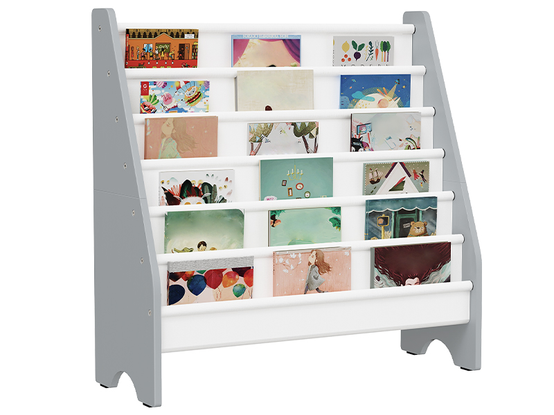 CHOEZON 6-Tier Kids Bookshelf, Kids Sling Bookcase, Magazine