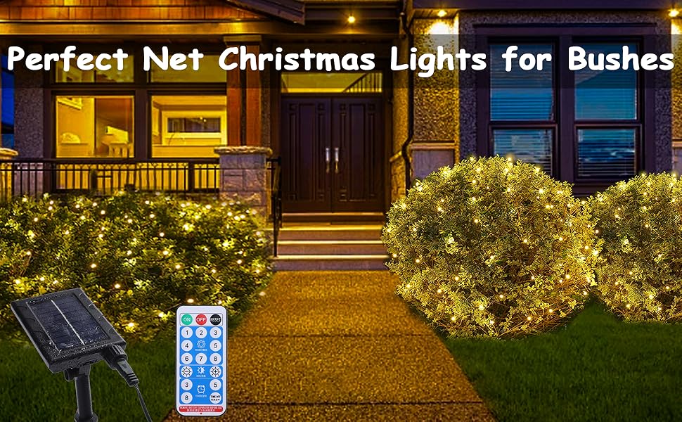 net bush christmas lights