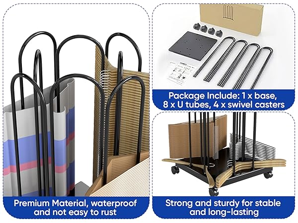 【送料無料】Steel Cart Hanger Amazon.com: AIWFL 4 Side Storage Hanger Stacker Cart, Hanger